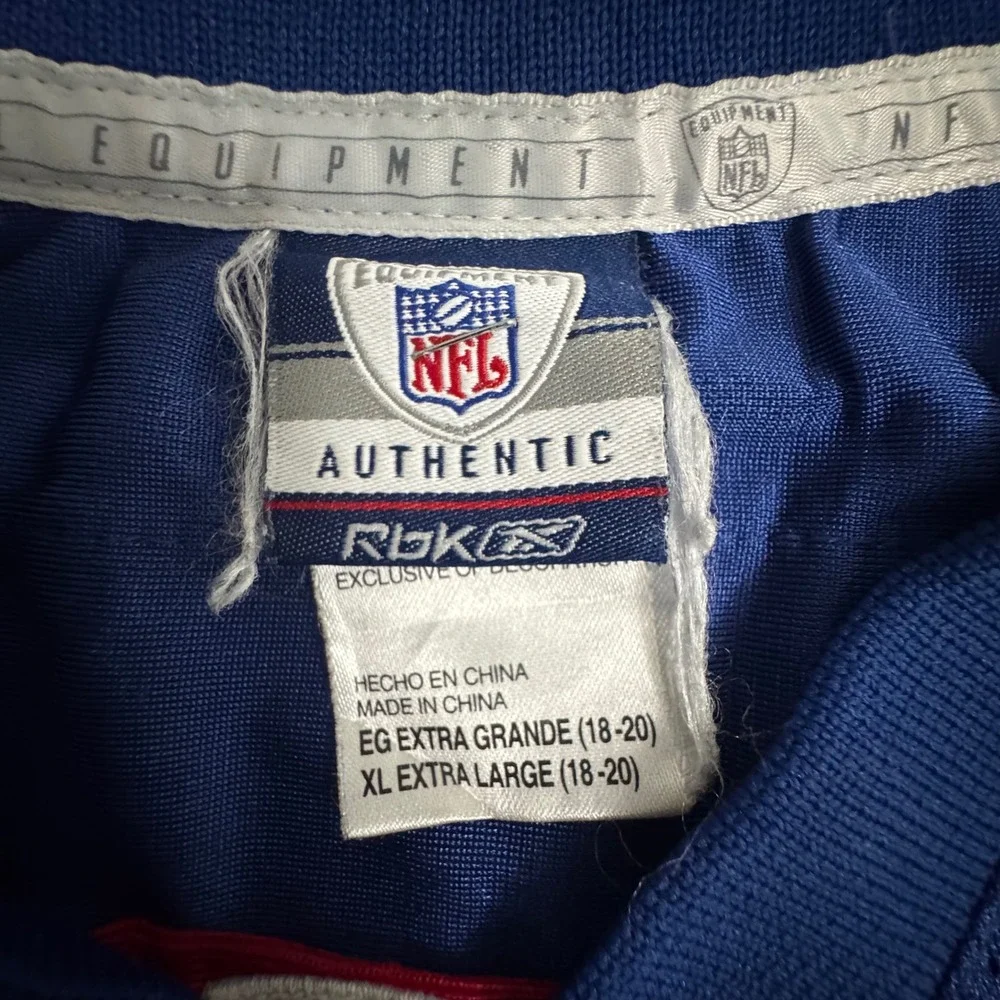 Reebok NFL New York Giants Eli Manning 10 Jersey Youth XL Blue Football
